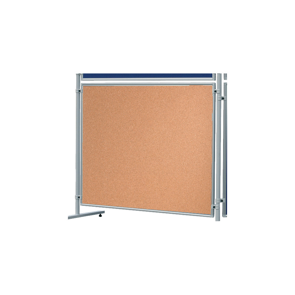 Stellwand Korktafel ECO - 120 x 150 cm, braun, beidseitig verwendbar
