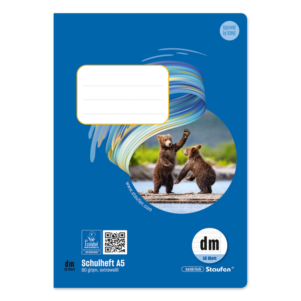 Heft LIN6 - A5 32 Blatt 80g/qm blanko
