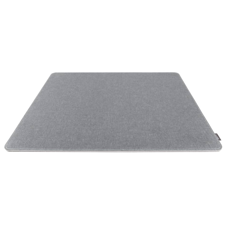 Schreibunterlage recyceltes PET hellgrau/schwarz600x7x450mm