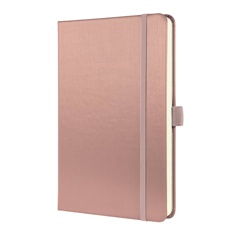 Notizbuch Conceptum, A5, 80g/m², Hardcover, kariert, rose metallic