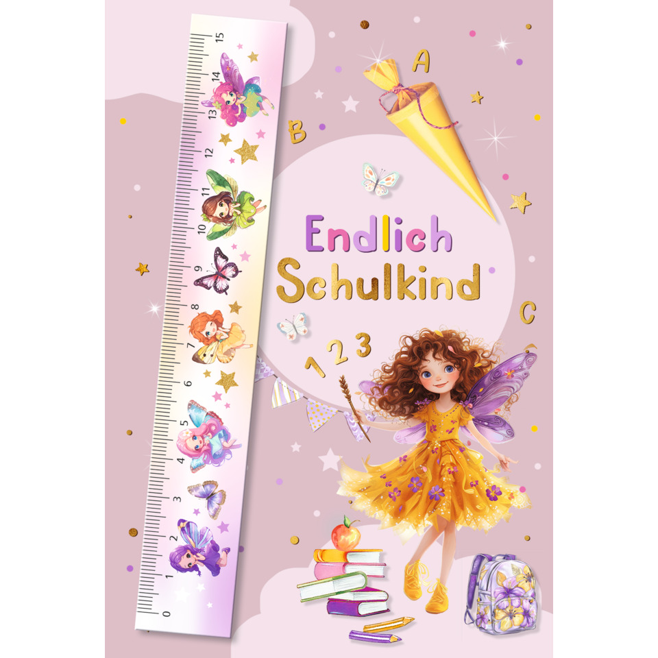 Schulanfangskarte - inkl. Umschlag