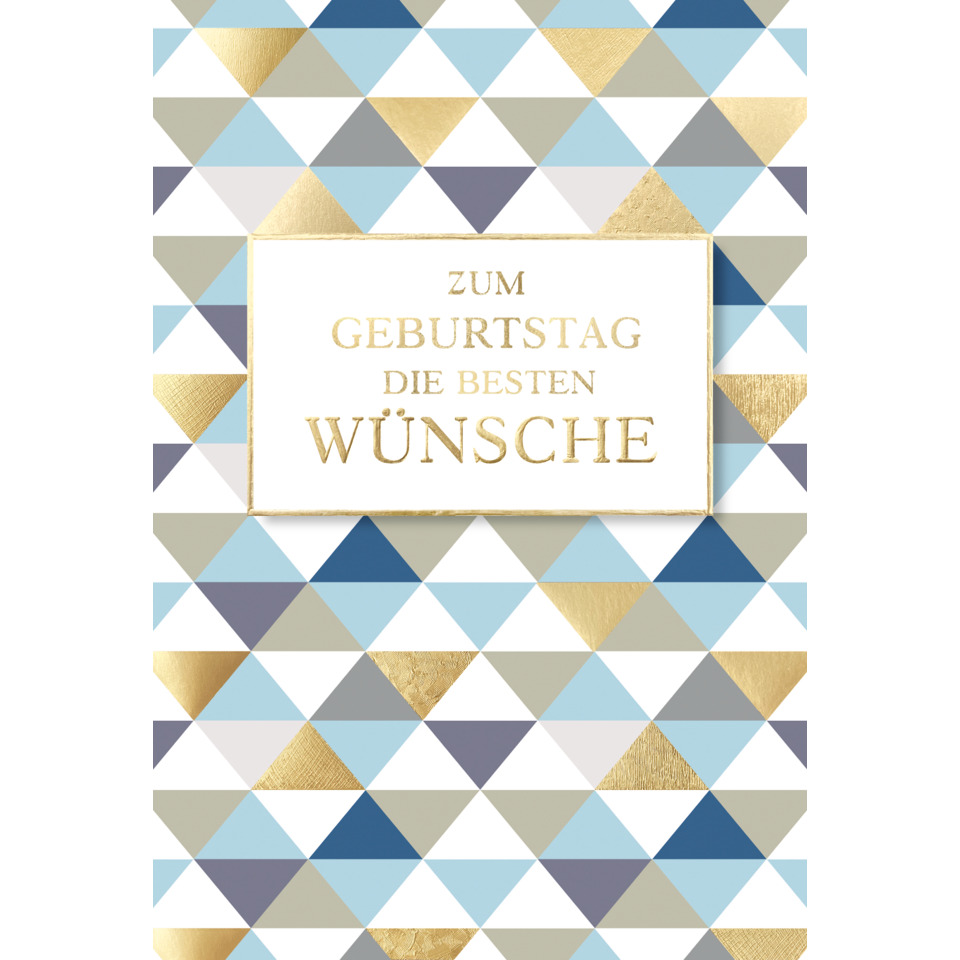 Geburtstagskarte geprägt - inkl. Umschlag