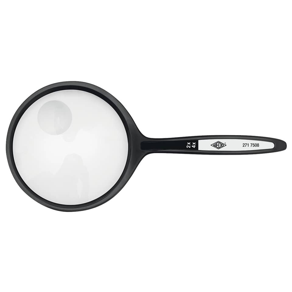 Rundlupe Ø 6,35 cm - Vergrößerung 2-/4-fach