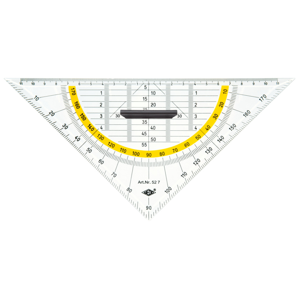 Geometrie-Dreieck - 250 mm, mit abnehmbarem Griff