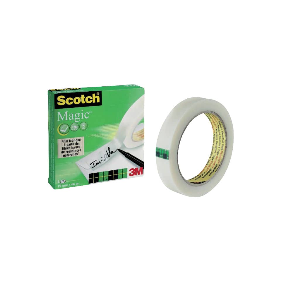 Klebeband Magic 810, Zellulose Acetat, unsichtbar, beschriftbar, 66 m x 19 mm