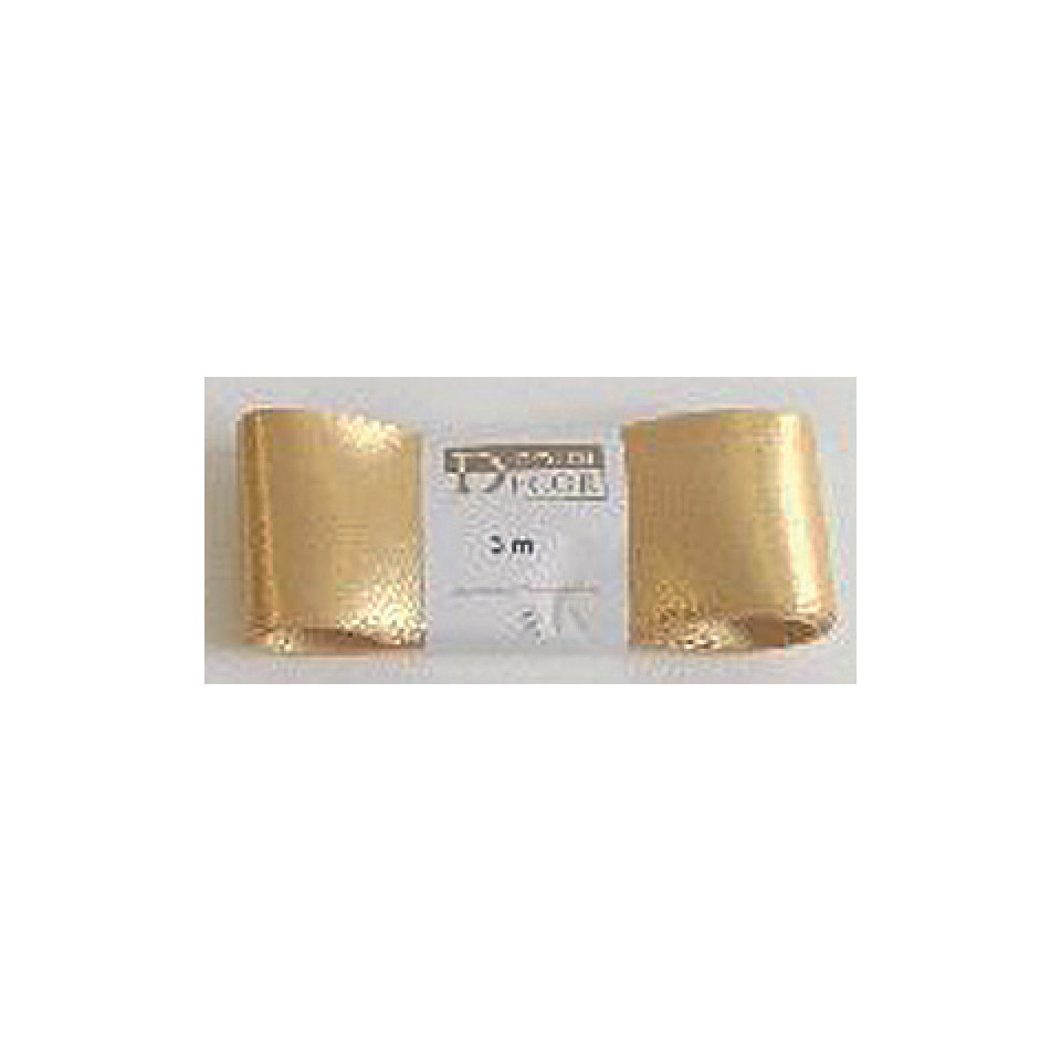Doppelsatinband - 40 mm x 3 m, gold