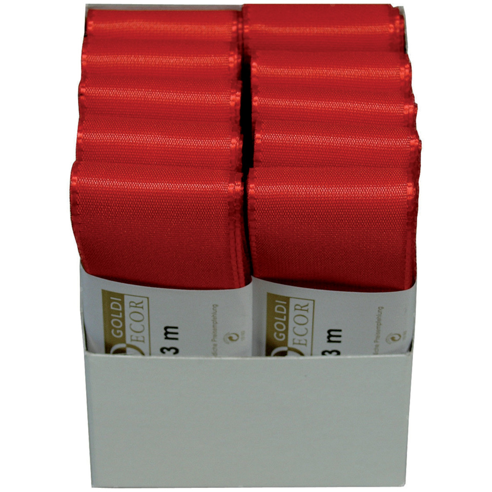 Basic Taftband - 40 mm x 3 m, rot