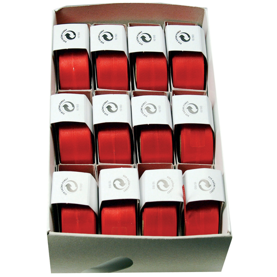 Susifix Satinaband - 25 mm x 3 m, rot