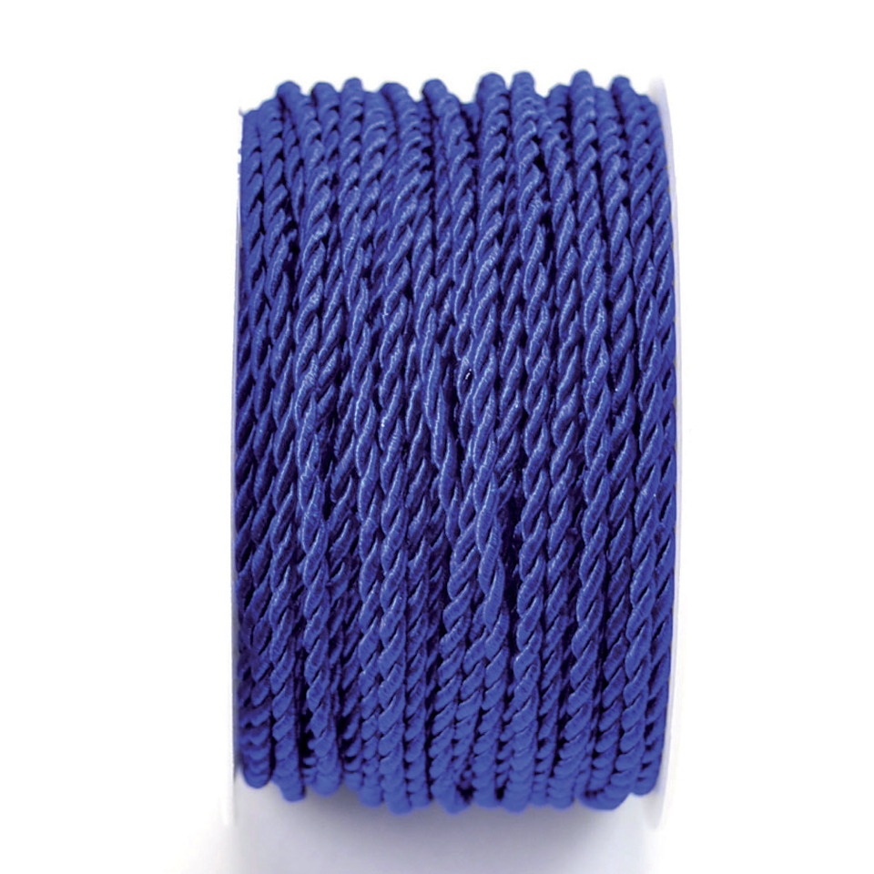Kordel - 3 mm x 25 m, ultramarin