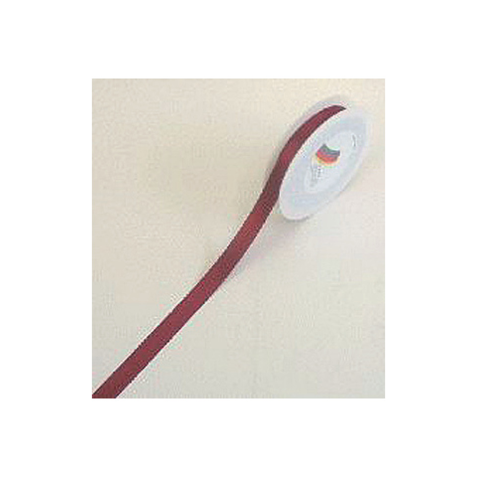 Doppelsatinband - 15 mm x 25 m, weinrot