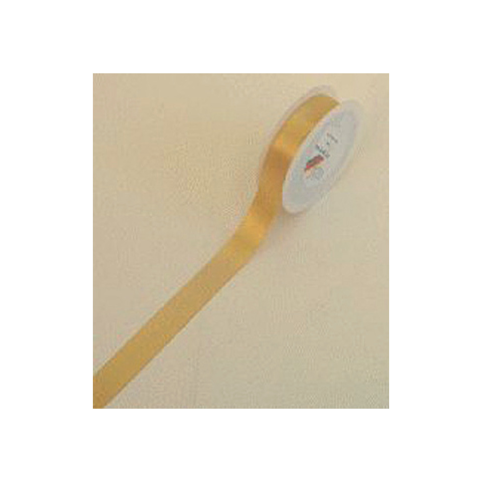 Doppelsatinband - 25 mm x 25 m, gold