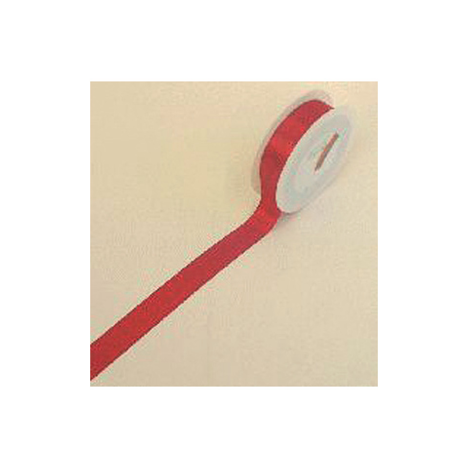 Doppelsatinband - 25 mm x 25 m, rot