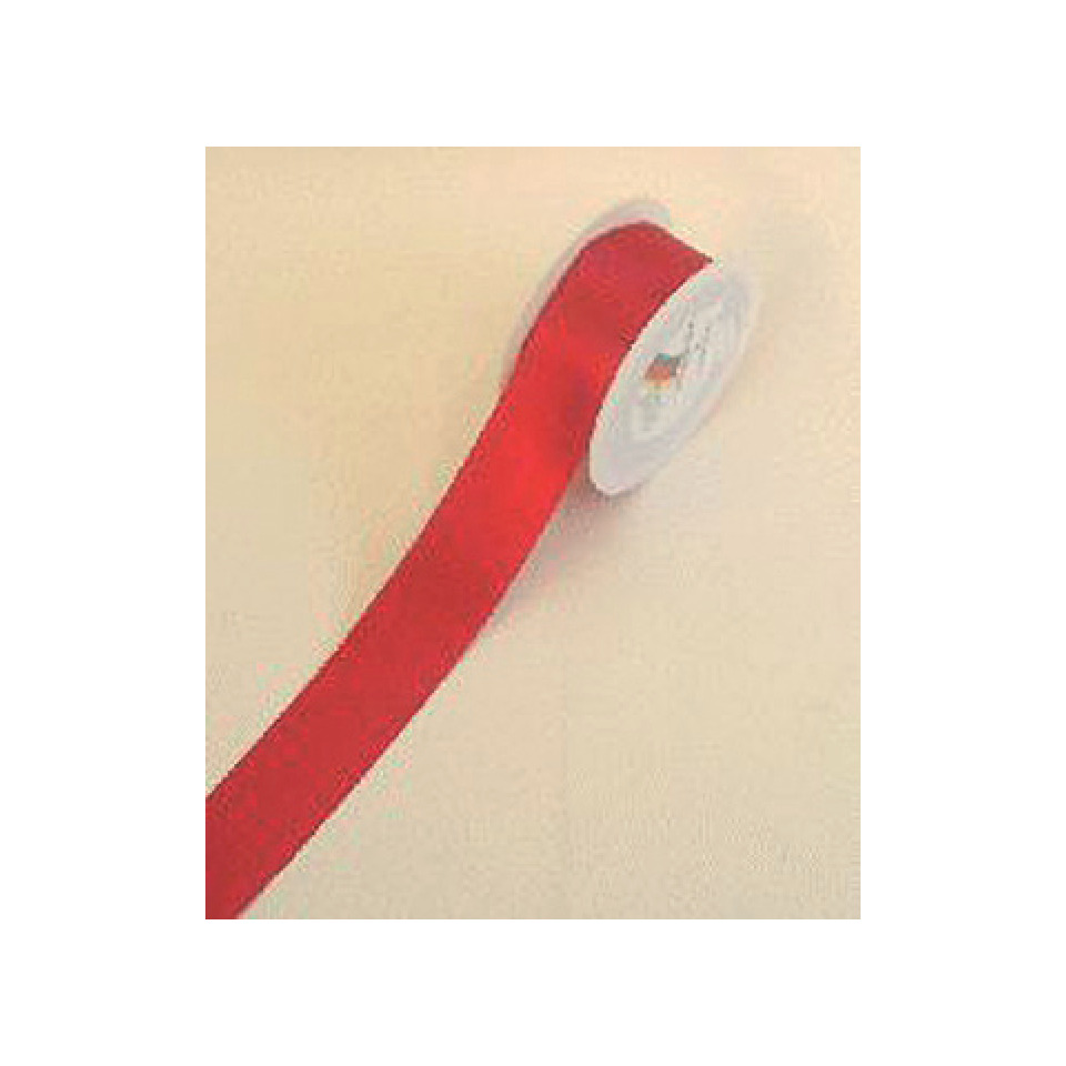 Doppelsatinband - 40 mm x 25 m, rot