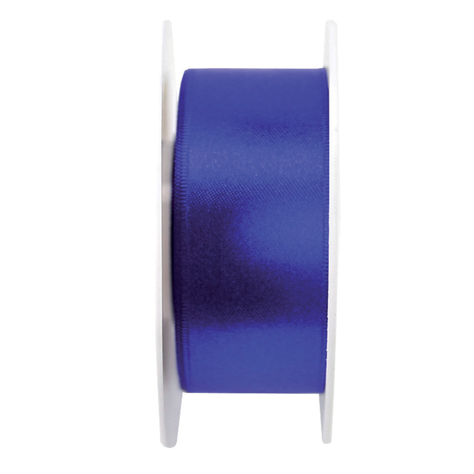 Doppelsatinband - 40 mm x 25 m, ultramarin