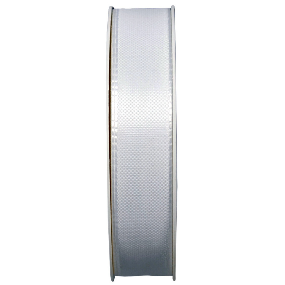Basic Taftband - 25 mm x 50 m, weiß