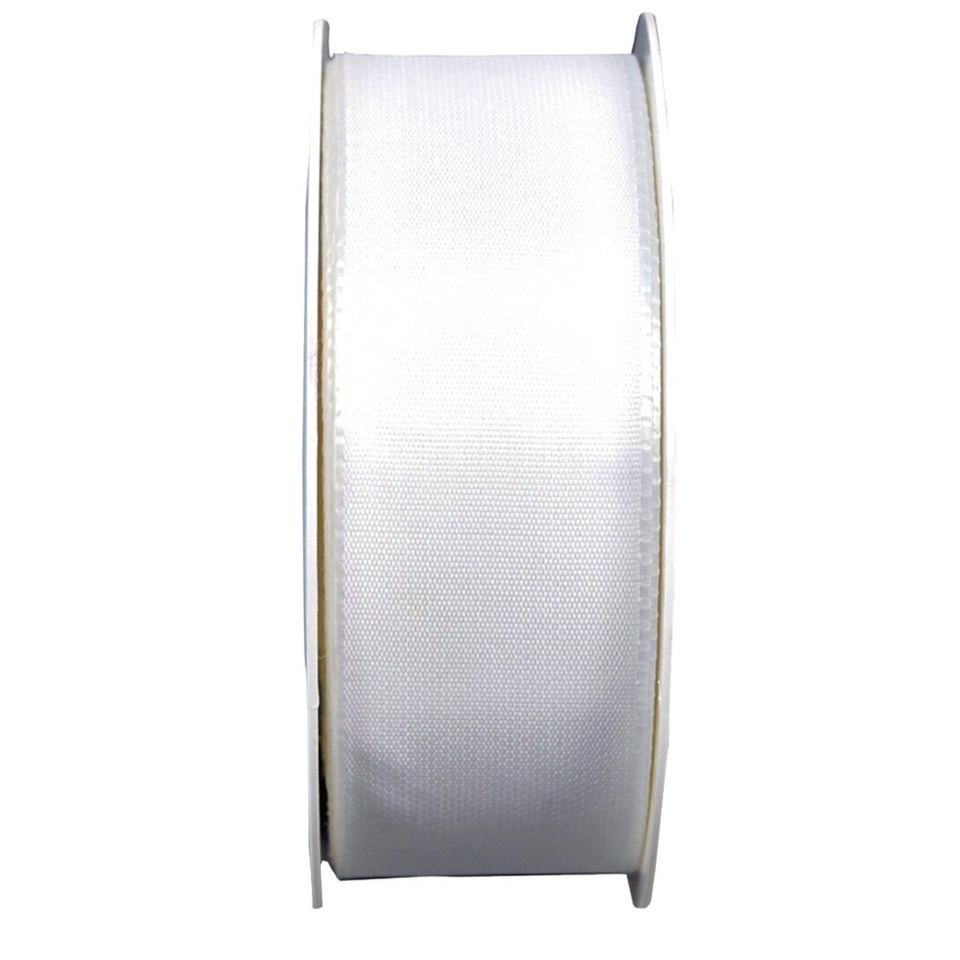 Basic Taftband - 40 mm x 50 m, weiß