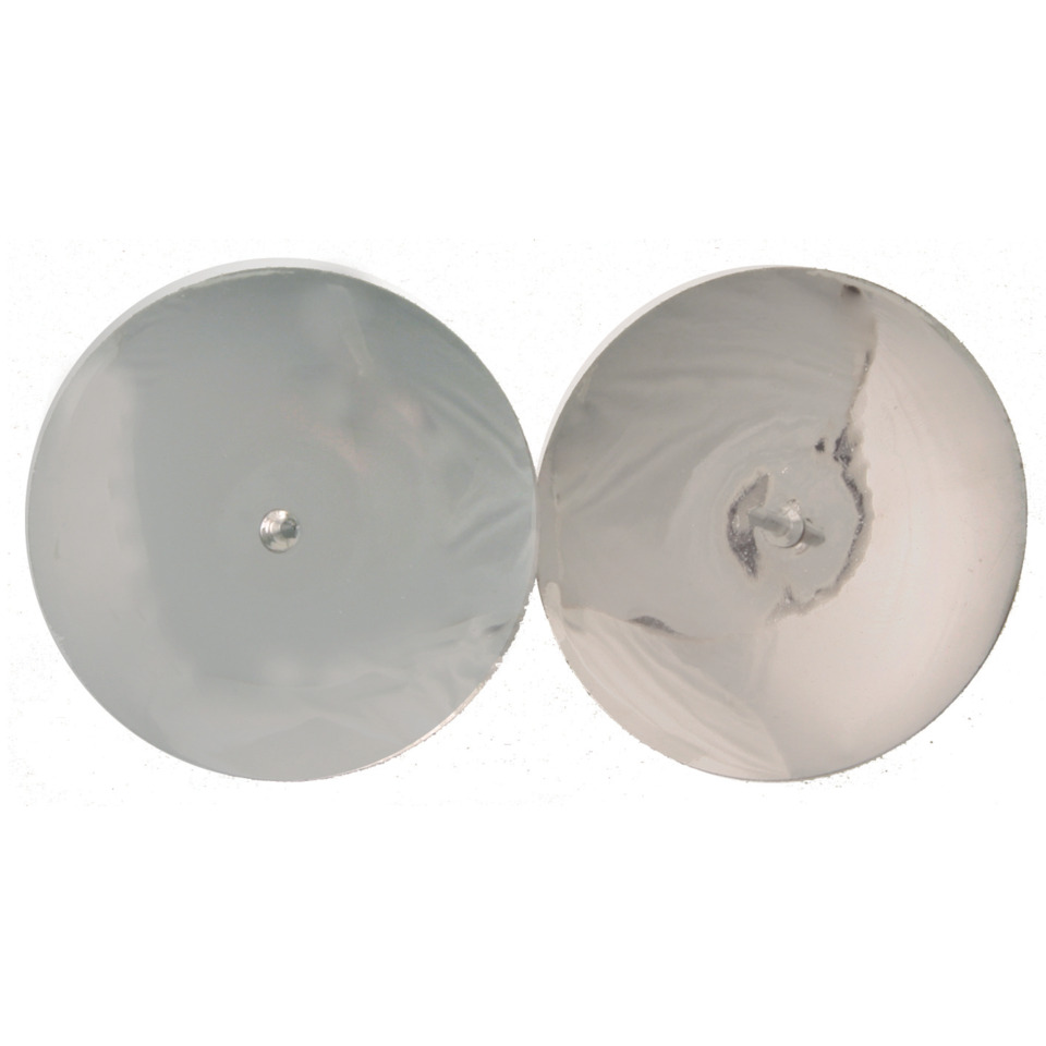 Adventskerzenhalter - 5 cm Schale mit Dorn, 4 Stück, silber