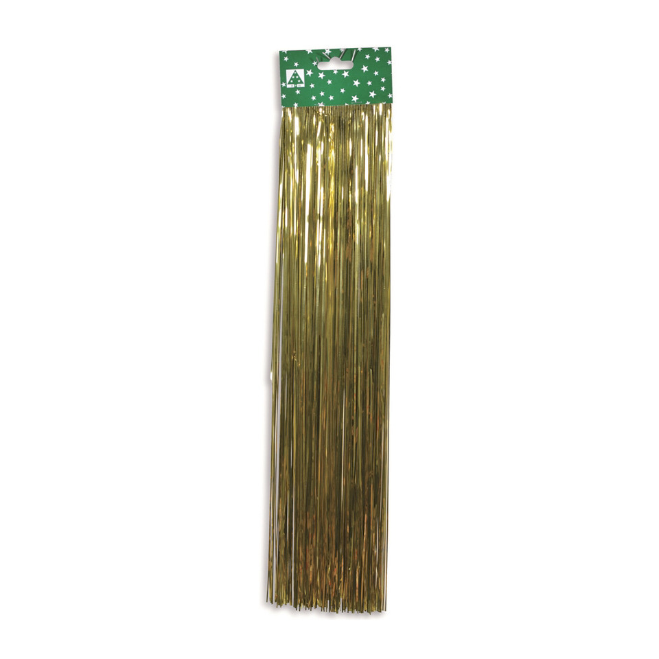 Weihnachtsschmuck Folien-Lametta gold 48cm