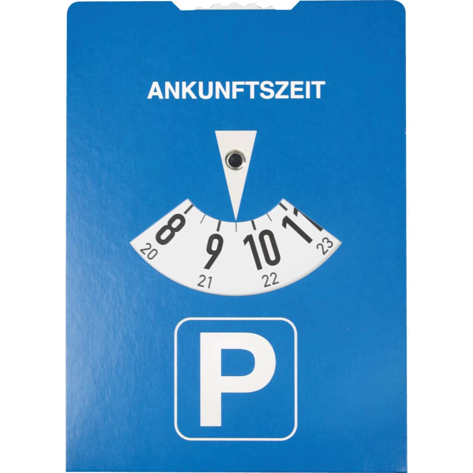 Parkscheibe nach StVO - 10 x 15 cm, Karton