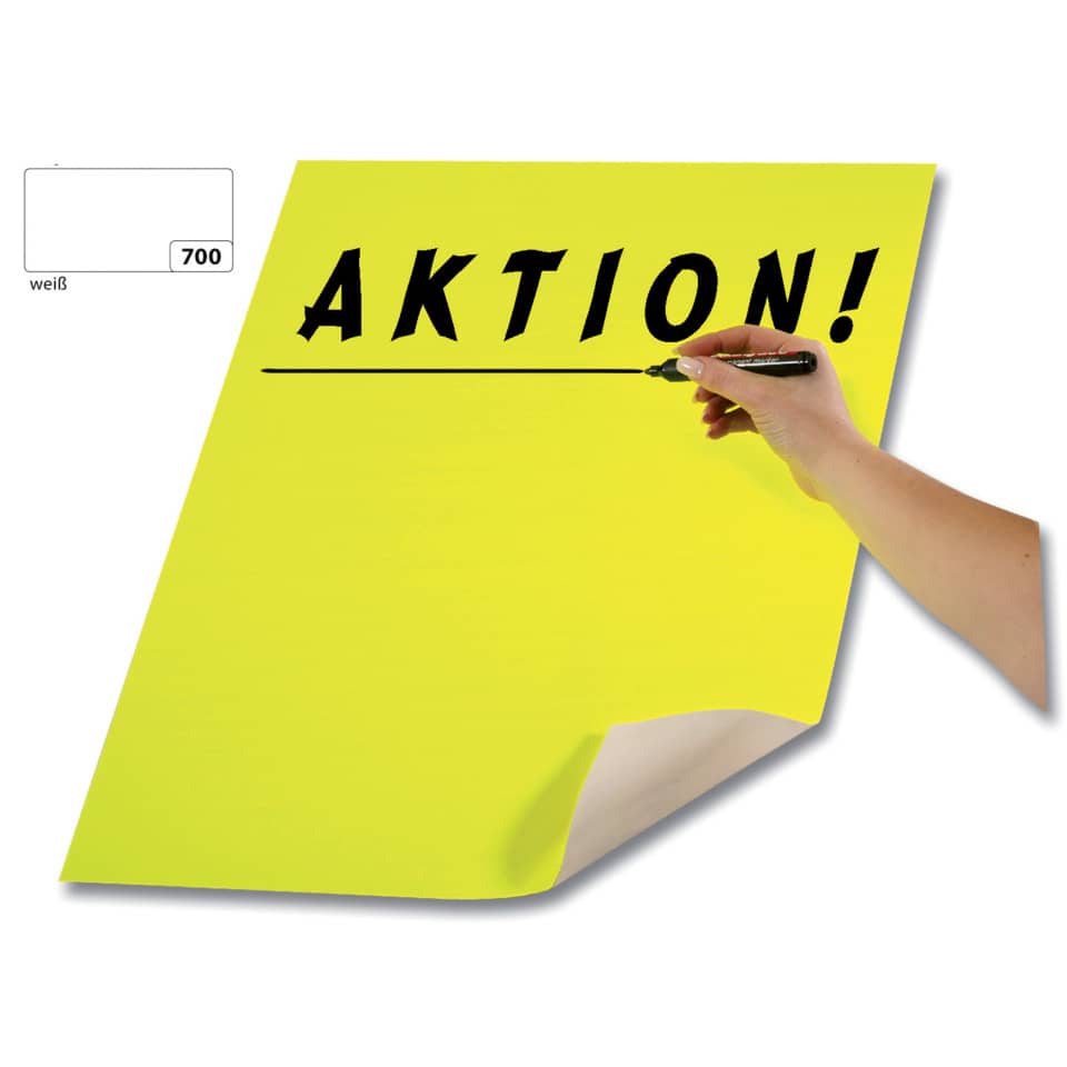 Plakatkarton - 48 x 68 cm, weiß