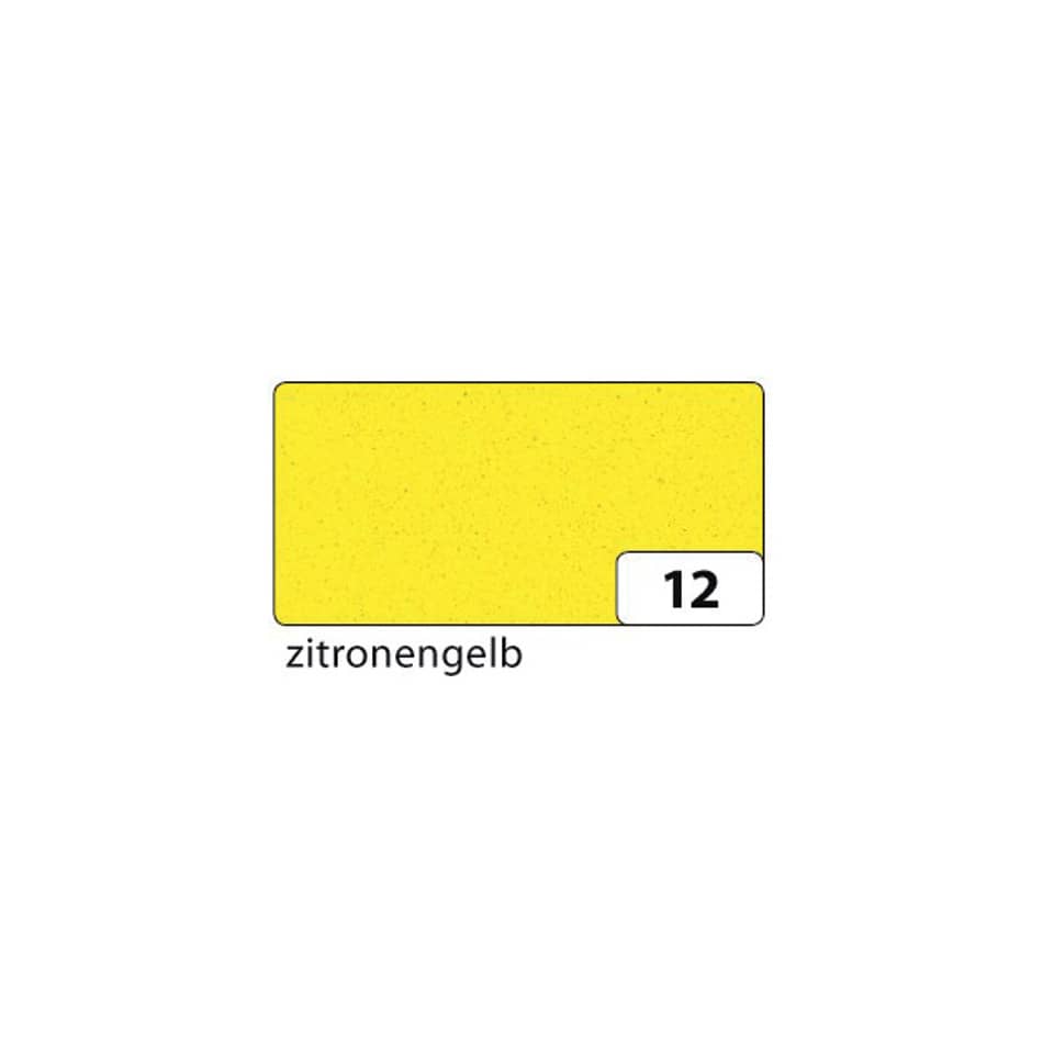 Moosgummi - 20 x 29 cm, zitronengelb