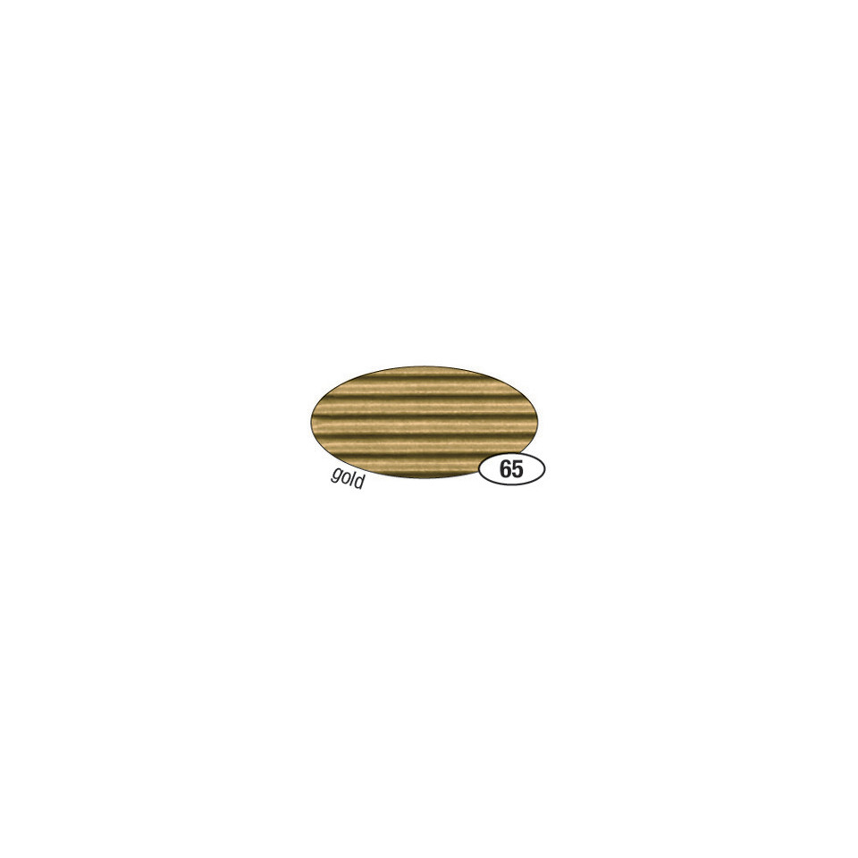 Bastelwellpappe - 50 x 70 cm, gold