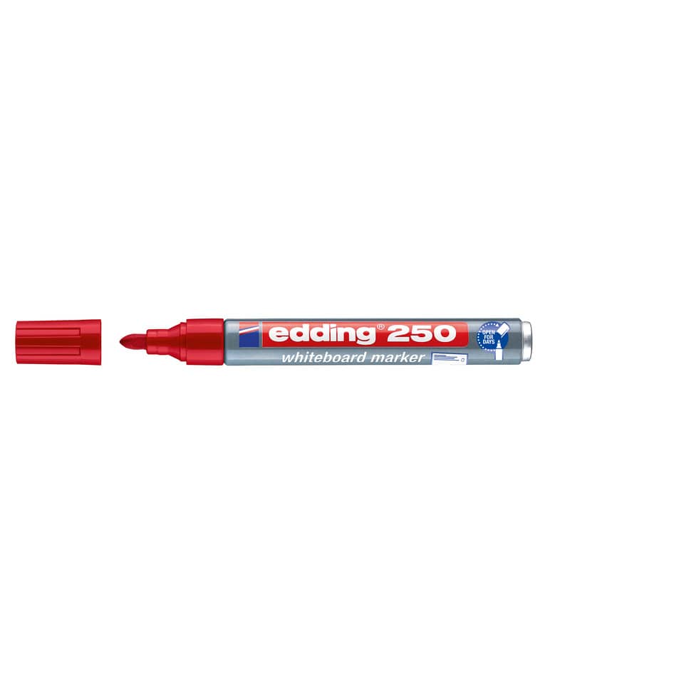 250 Boardmarker - nachfüllbar, 1,5 - 3 mm, rot