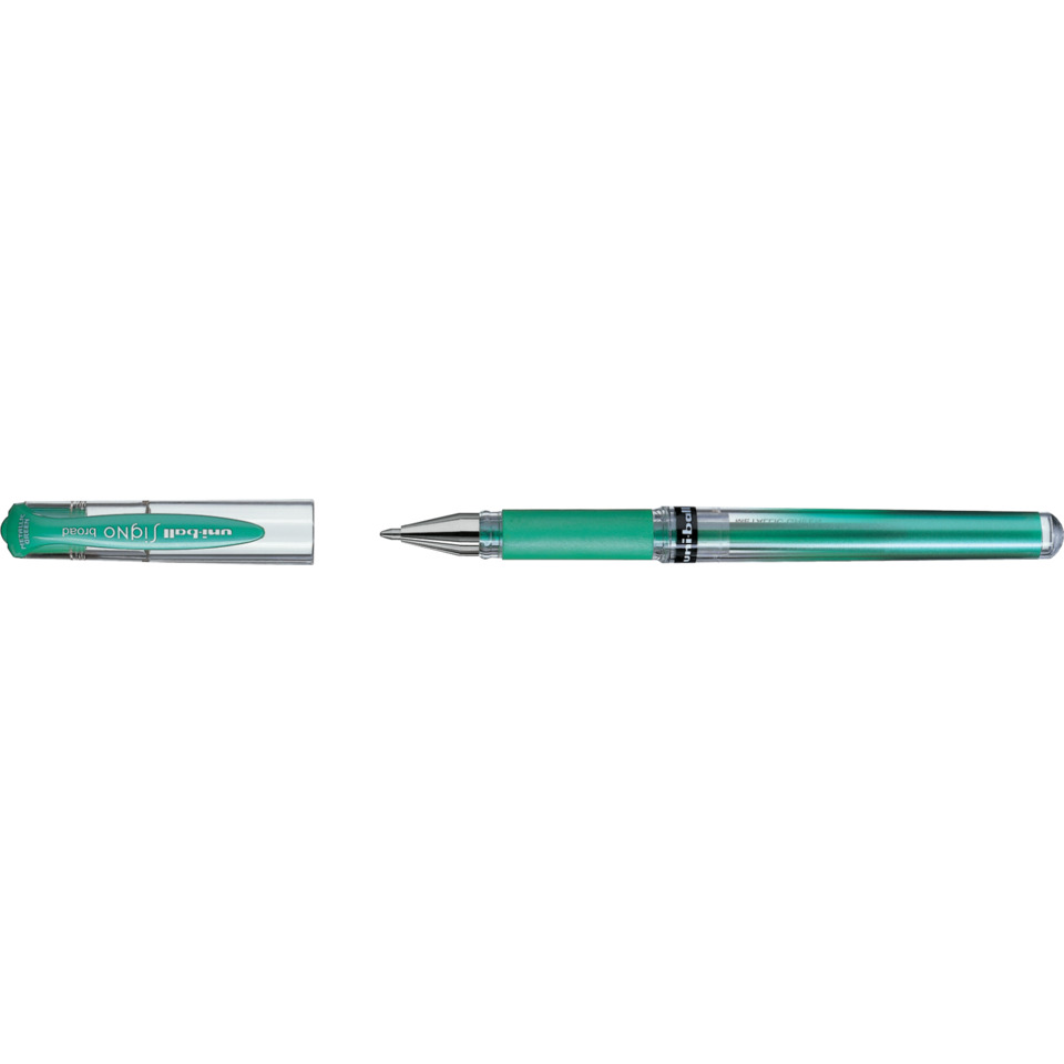 Gelroller uni-ball® SIGNO UM-153, Schreibfarbe: metallic-grün