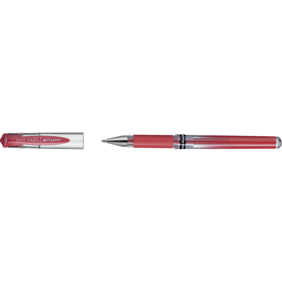 Gelroller uni-ball® SIGNO UM-153, Schreibfarbe: metallic-rot