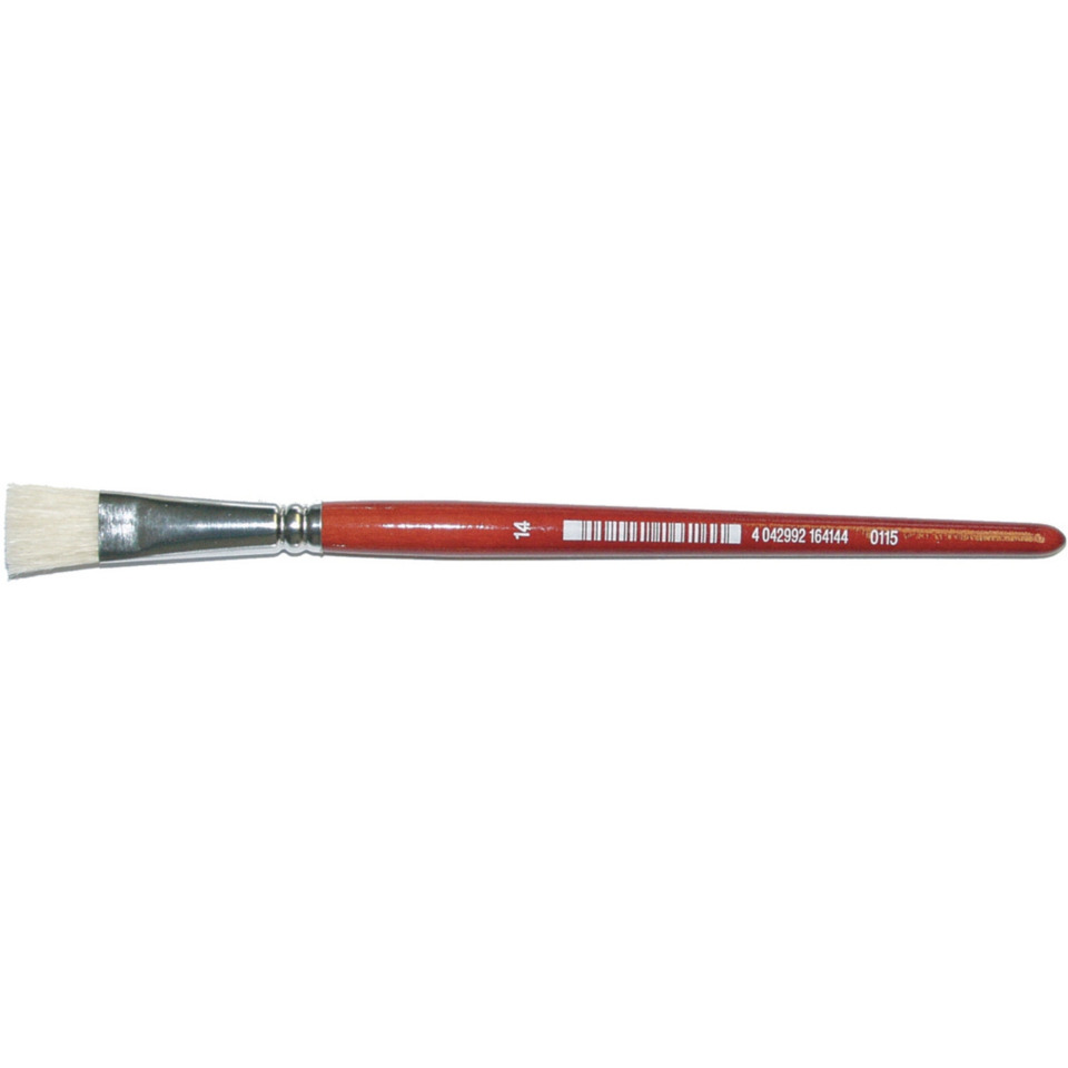 Borstenpinsel Größe 02  rot