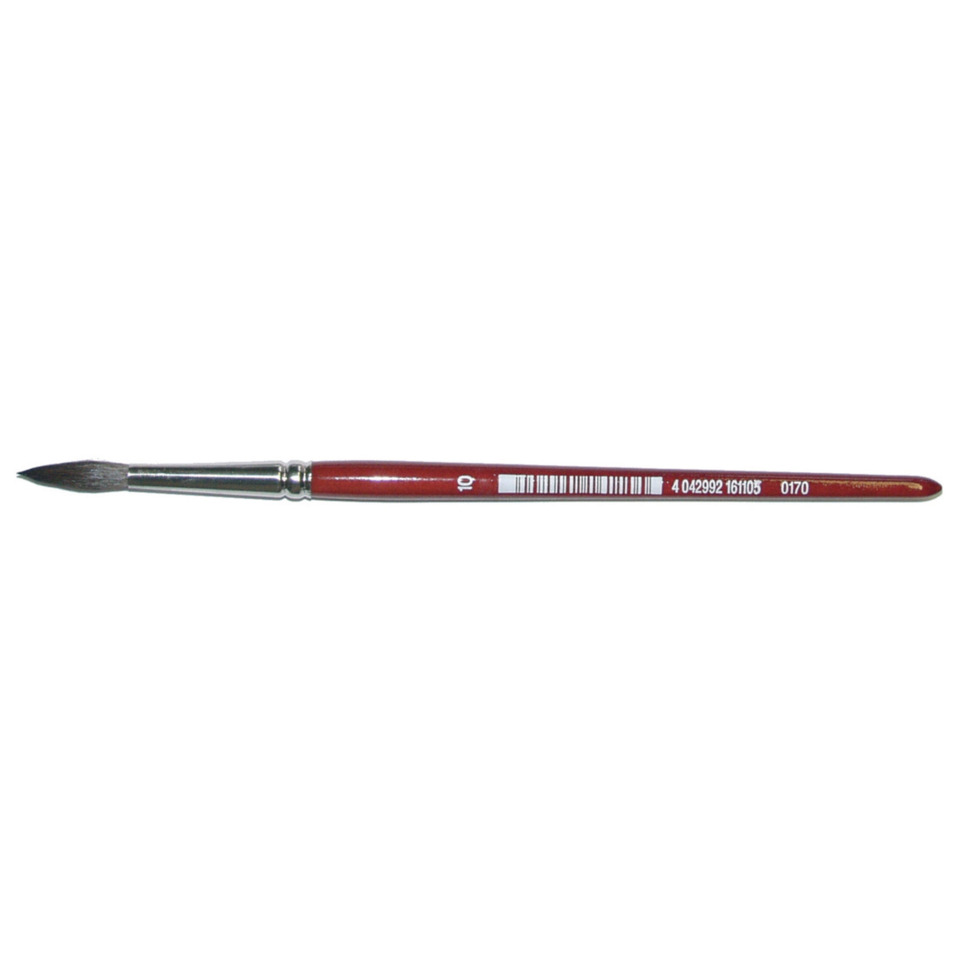 Haarpinsel Aquarell Größe 06 rot