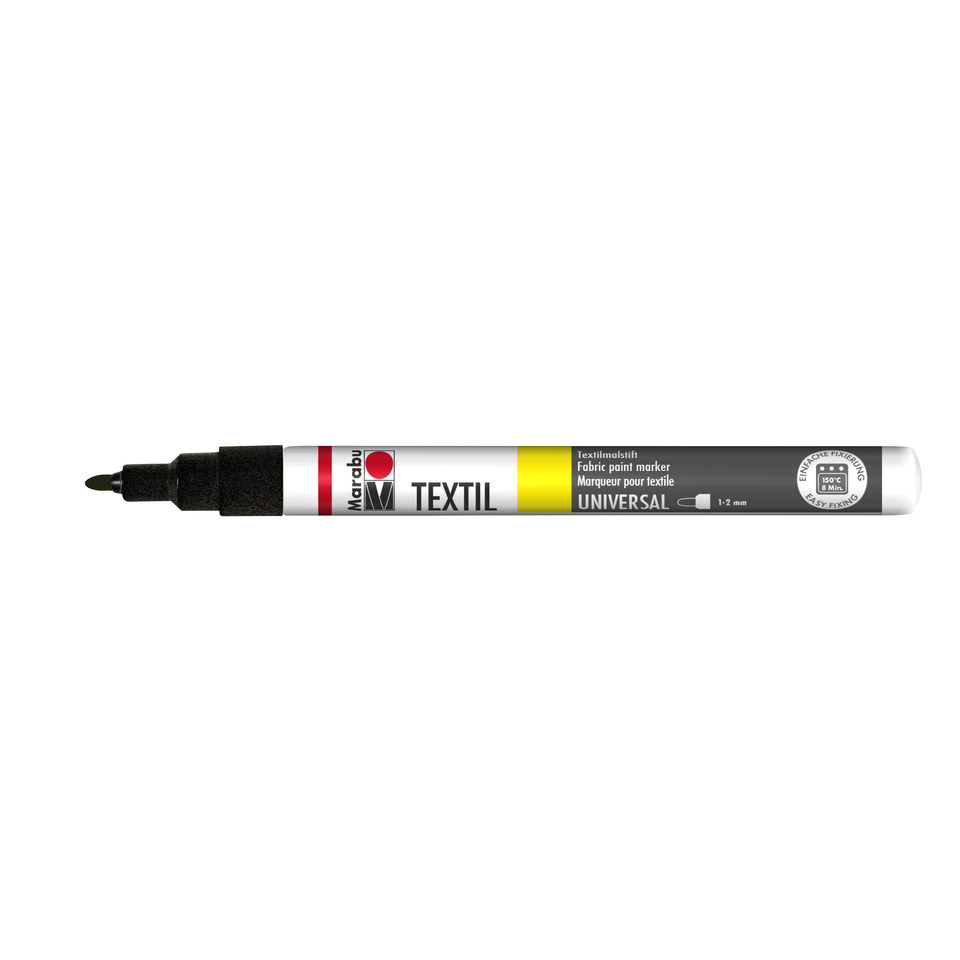 Textil Painter Schwarz 073, 1-2 mm