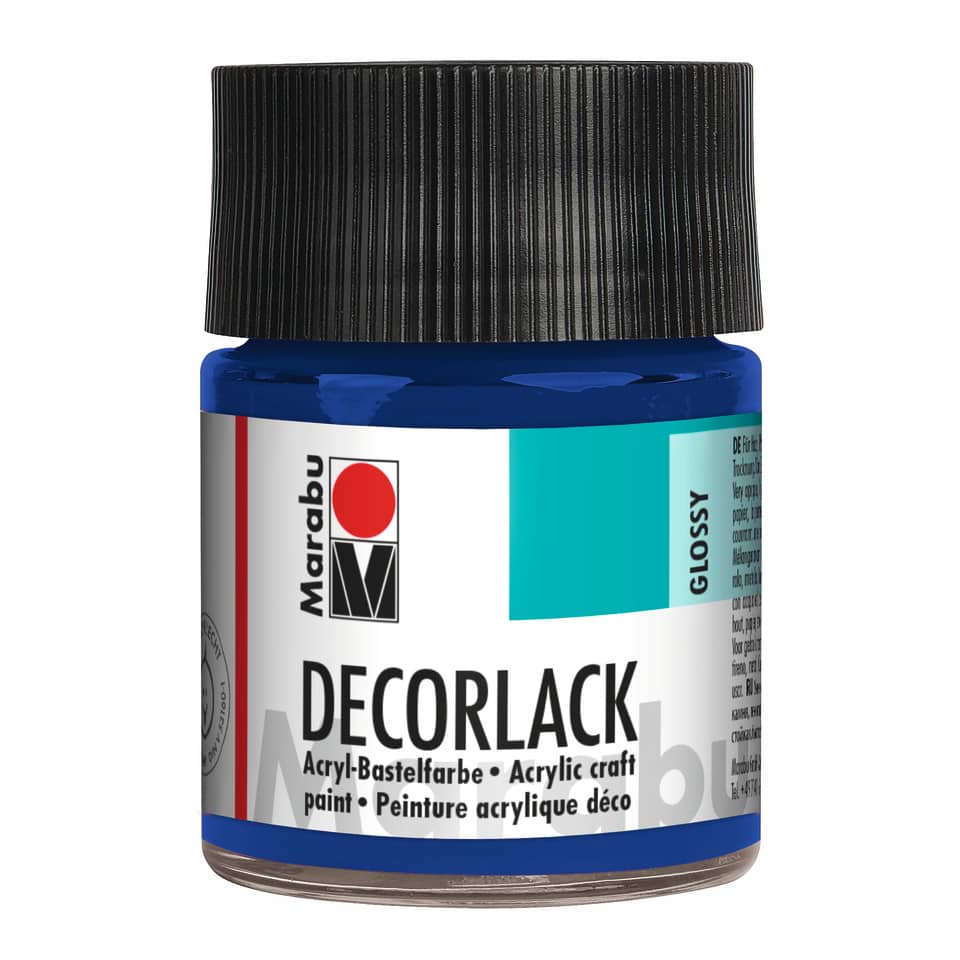 Decorlack Acryl - Mittelblau 052, 50 ml