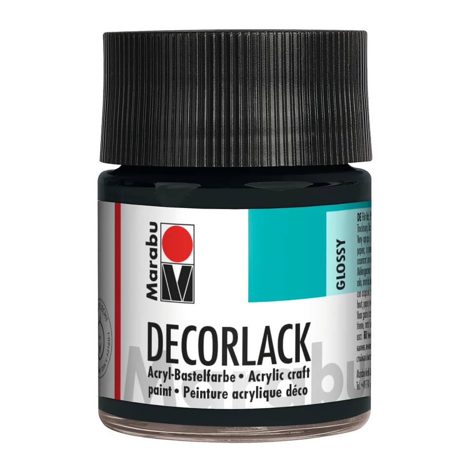 Decorlack Acryl - Schwarz 073, 50 ml
