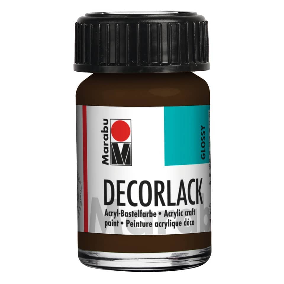 Decorlack Acryl - Dunkelbraun 045, 15 ml