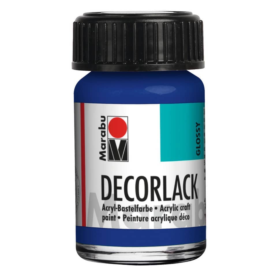 Decorlack Acryl - Mittelblau 052, 15 ml