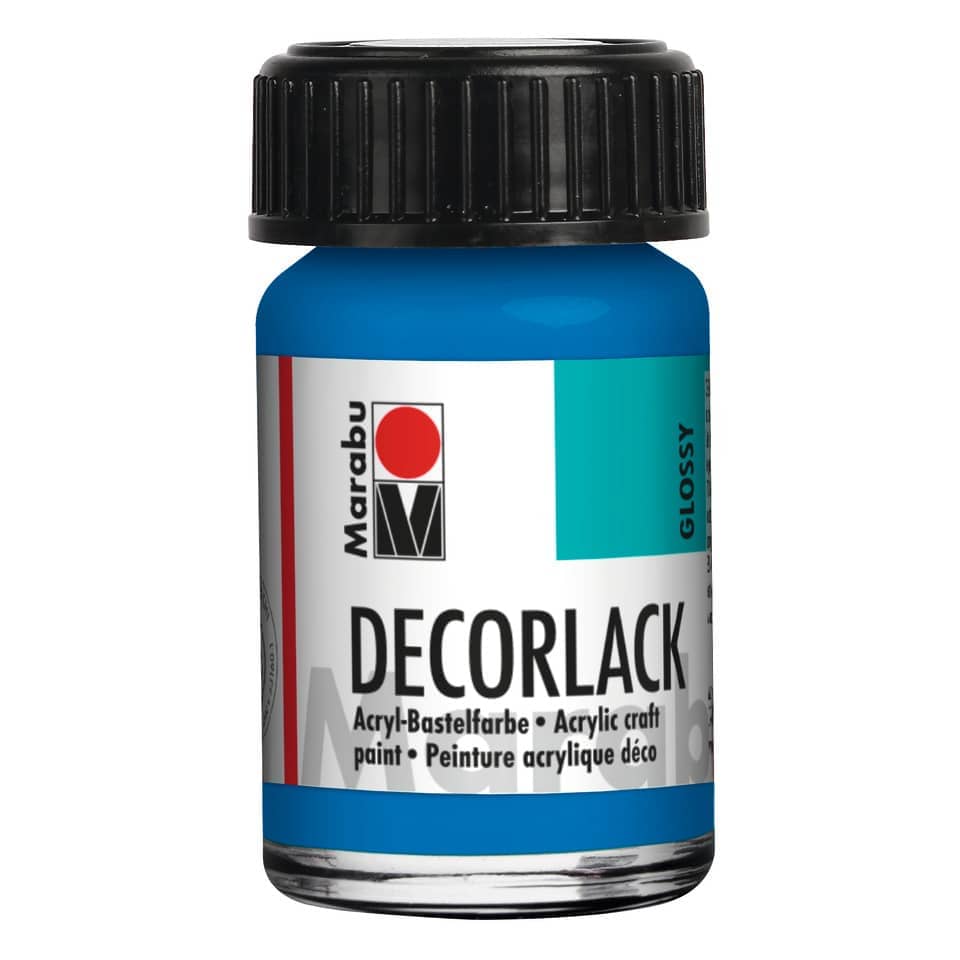Decorlack Acryl - Azurblau 095, 15 ml