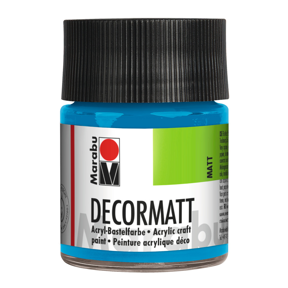 Decormatt Acryl - Azurblau 095, 50 ml