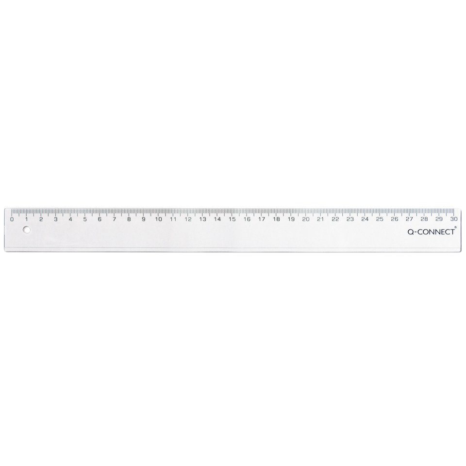 Lineal Plastik - 30 cm, transparent