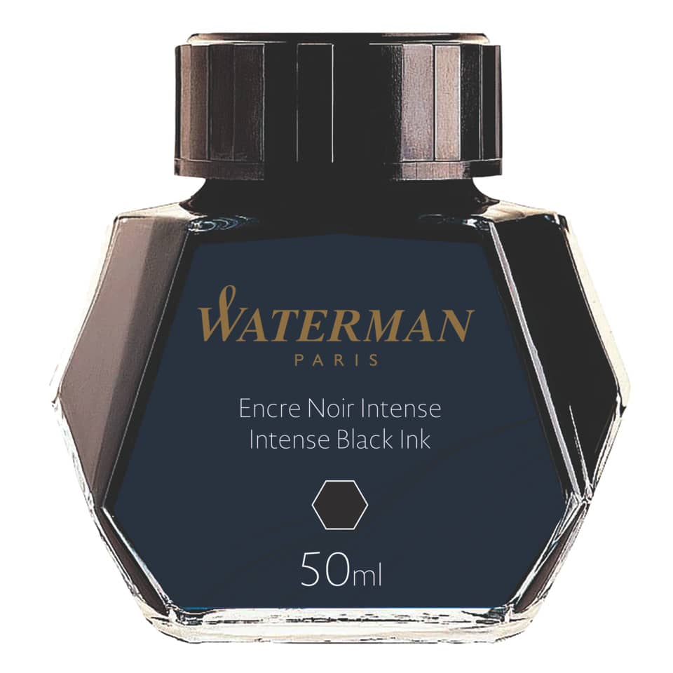 Tinte - 50 ml Glasflacon, schwarz