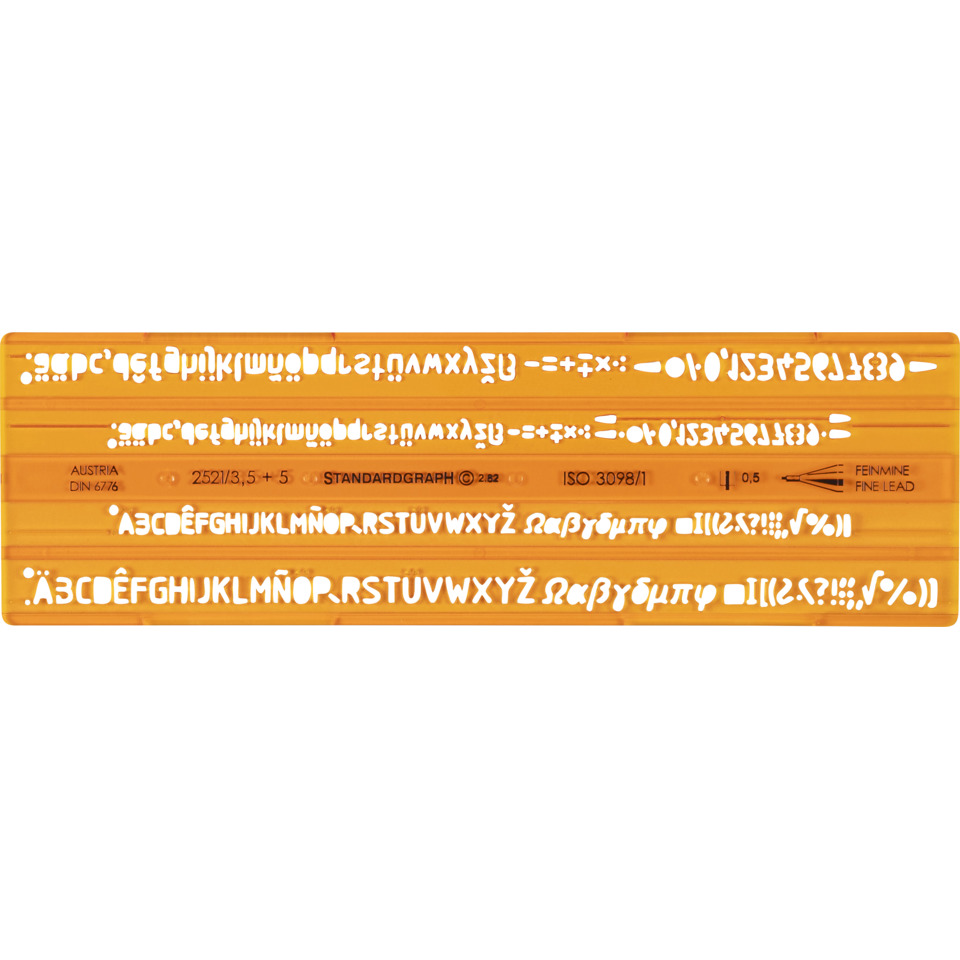 Isonorm-Schriftschablone 2521