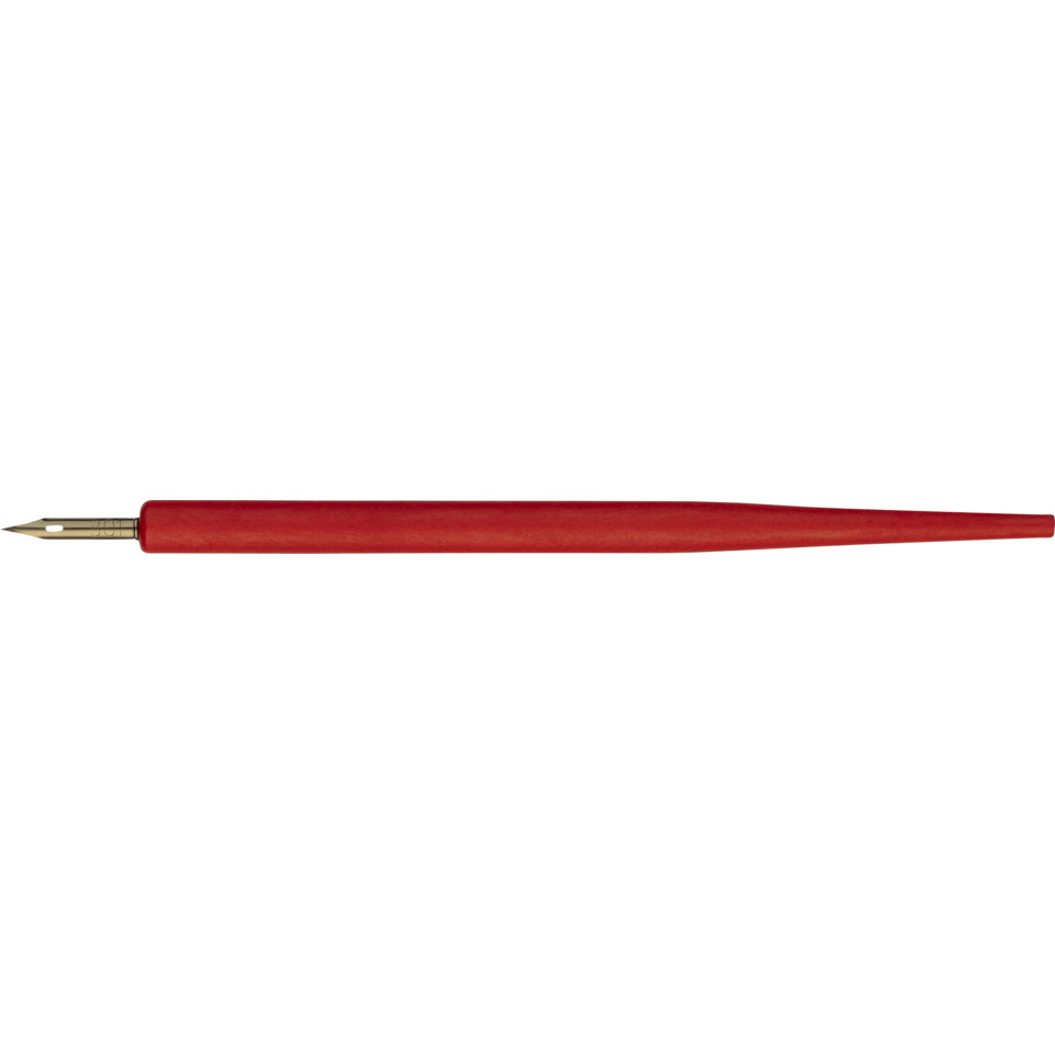 Federhalter mit Feder HI-801, Holz, rot