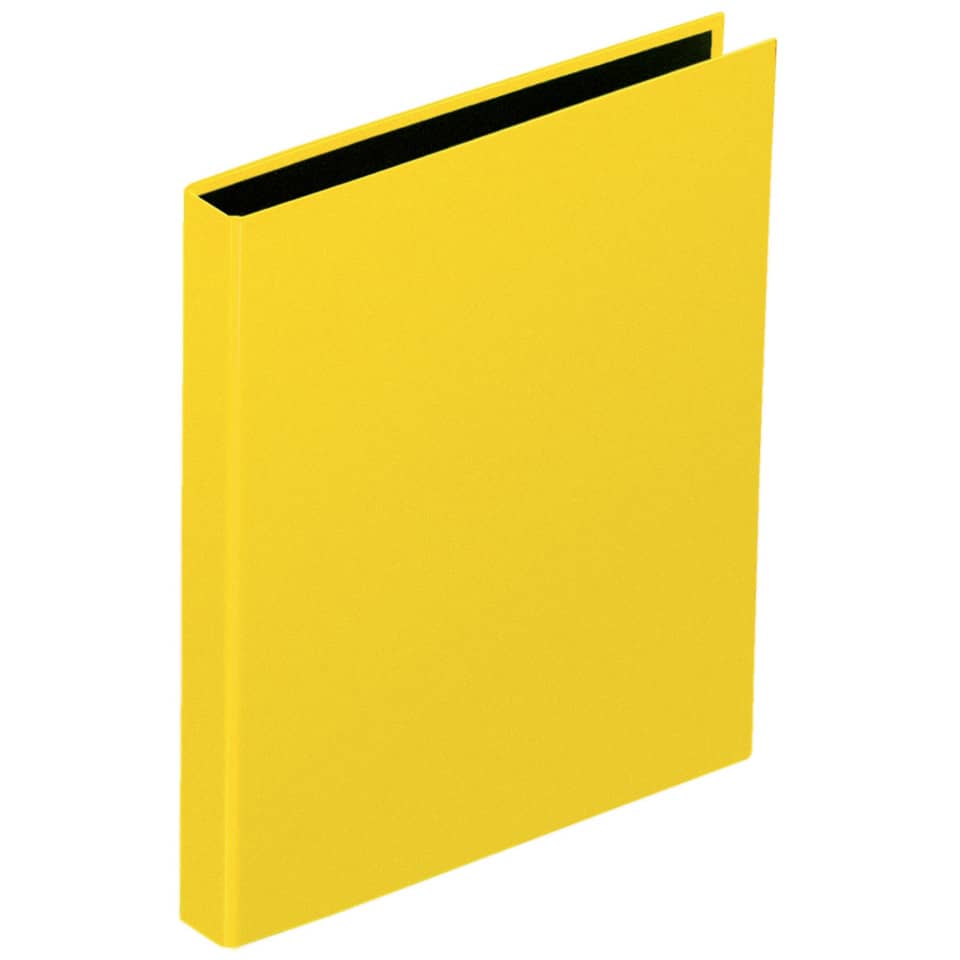 Ringbuch Basic Colours - A5, 4-Ring, Ring-Ø 25mm, gelb