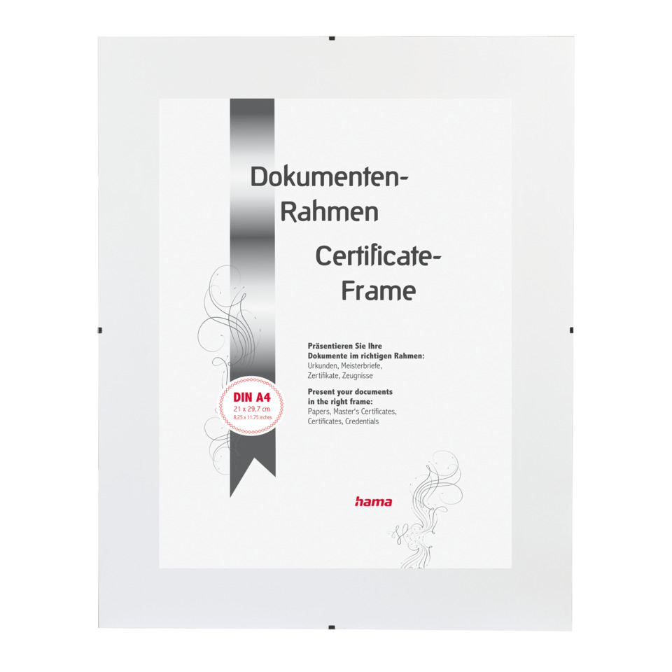 Rahmenlose Bilderhalter Clip-Fix - 21 x 29,7 cm (DIN A4)