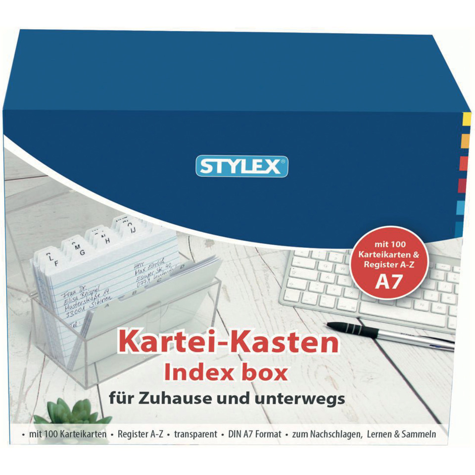 Karteikasten Plastik -A7, transparent