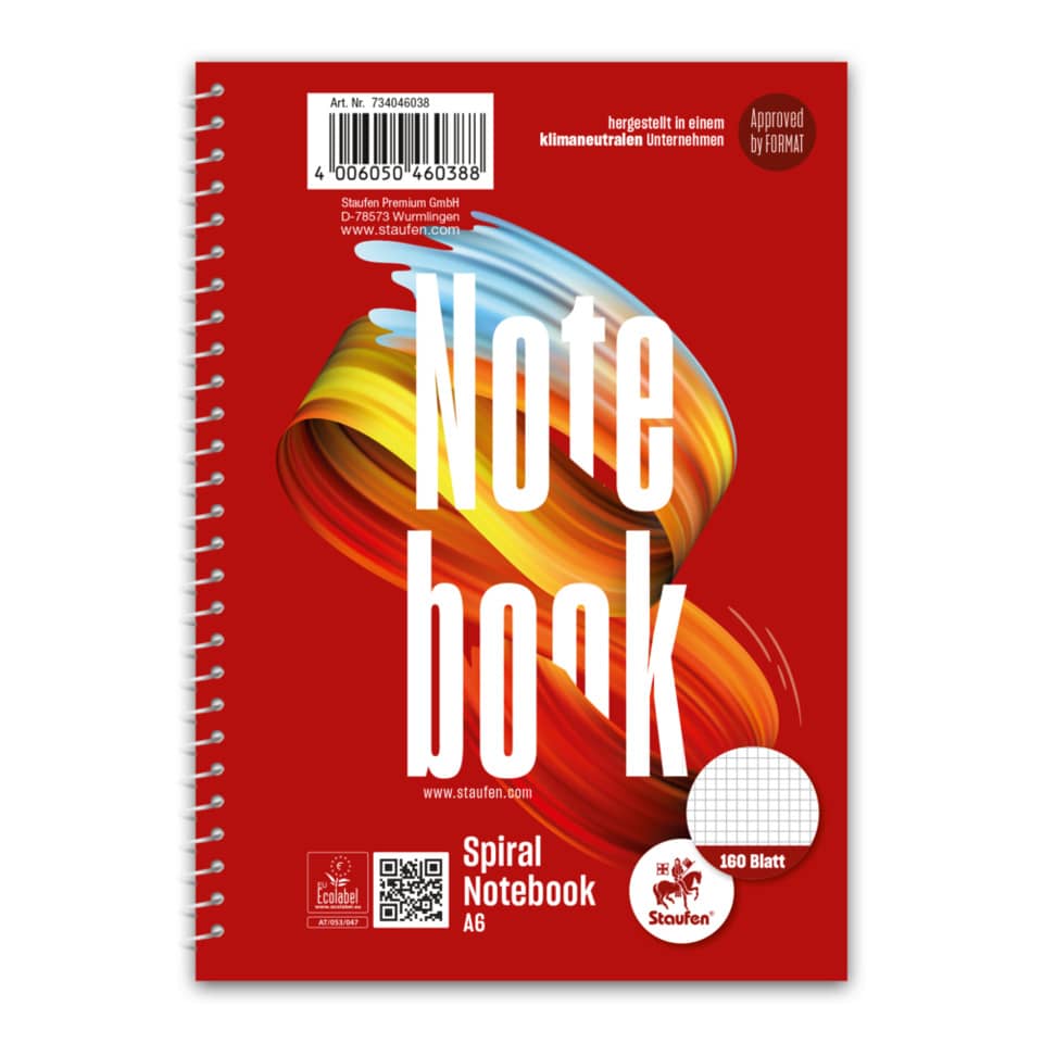 Collegeblock Original - A6, kariert, 160 Blatt