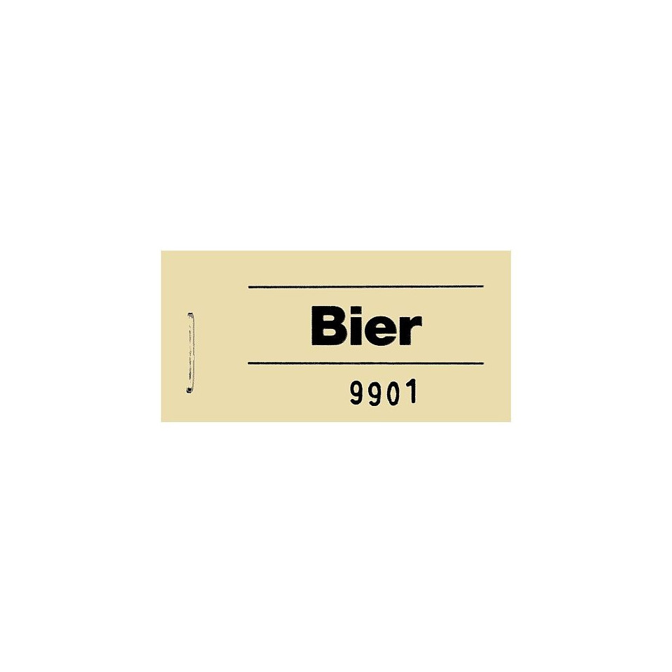 Gutscheinblock "Bier" gelb