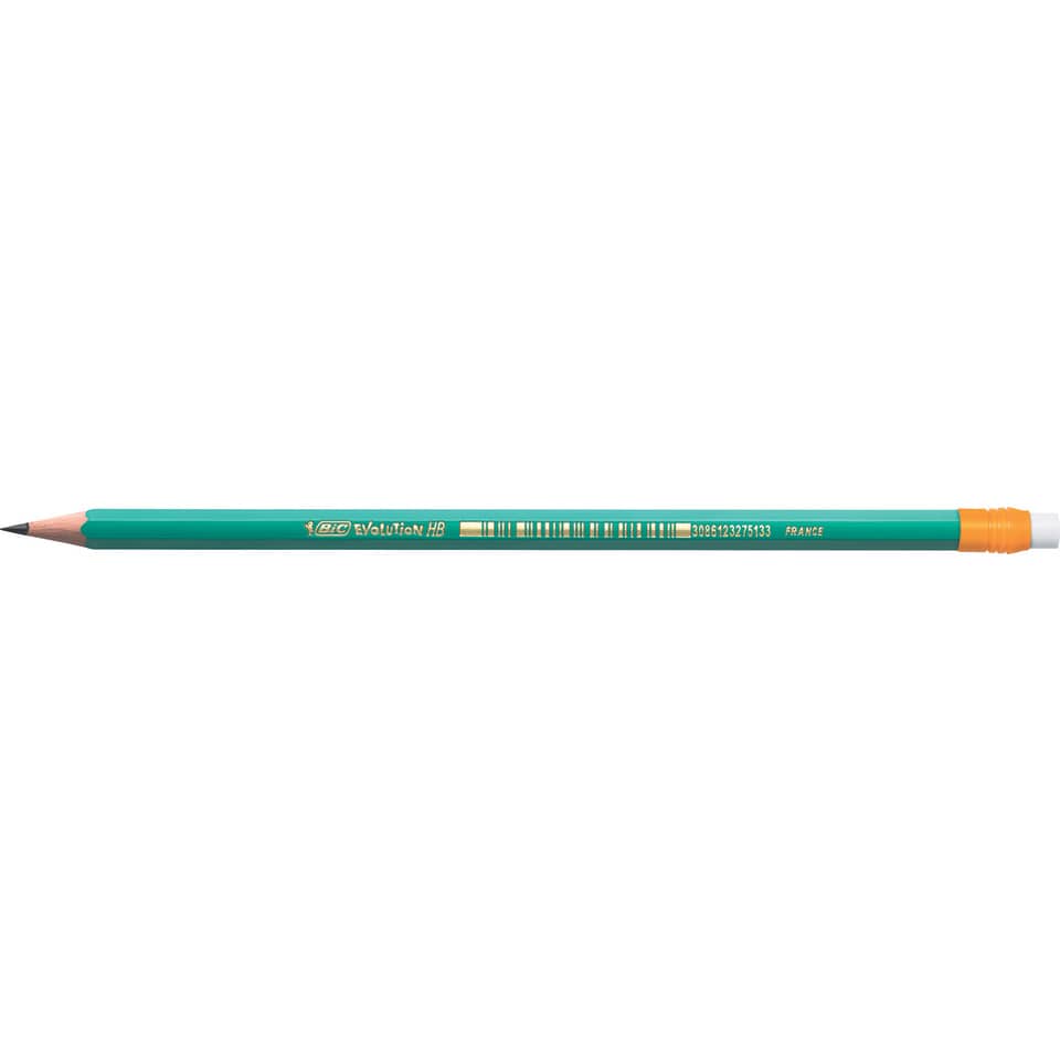 Bleistift Evolution® Orginal - HB, mit Radierer, grün