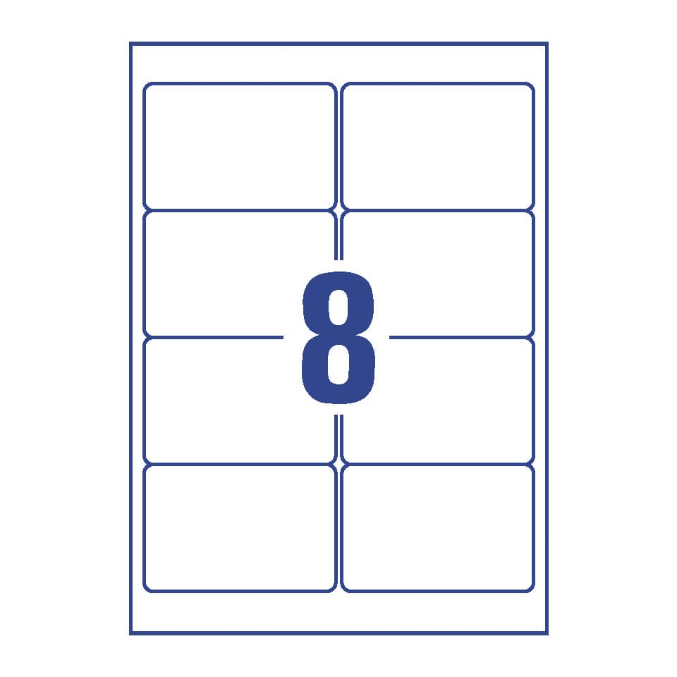 L4745REV-25 Universal-Etiketten - 96 x 63,5 mm, weiß, 240 Etiketten/30 Blatt, wiederablösbar