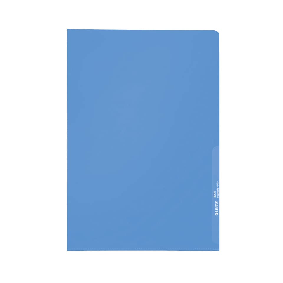 4000 Standard Sichthülle A4 PP-Folie, genarbt, blau, 0,13 mm